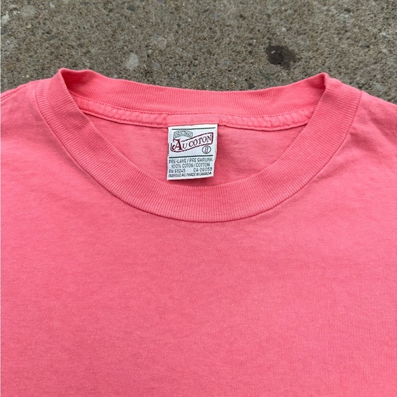 Vintage Au Cotton single stitch pink tee - Picture 7 of 8